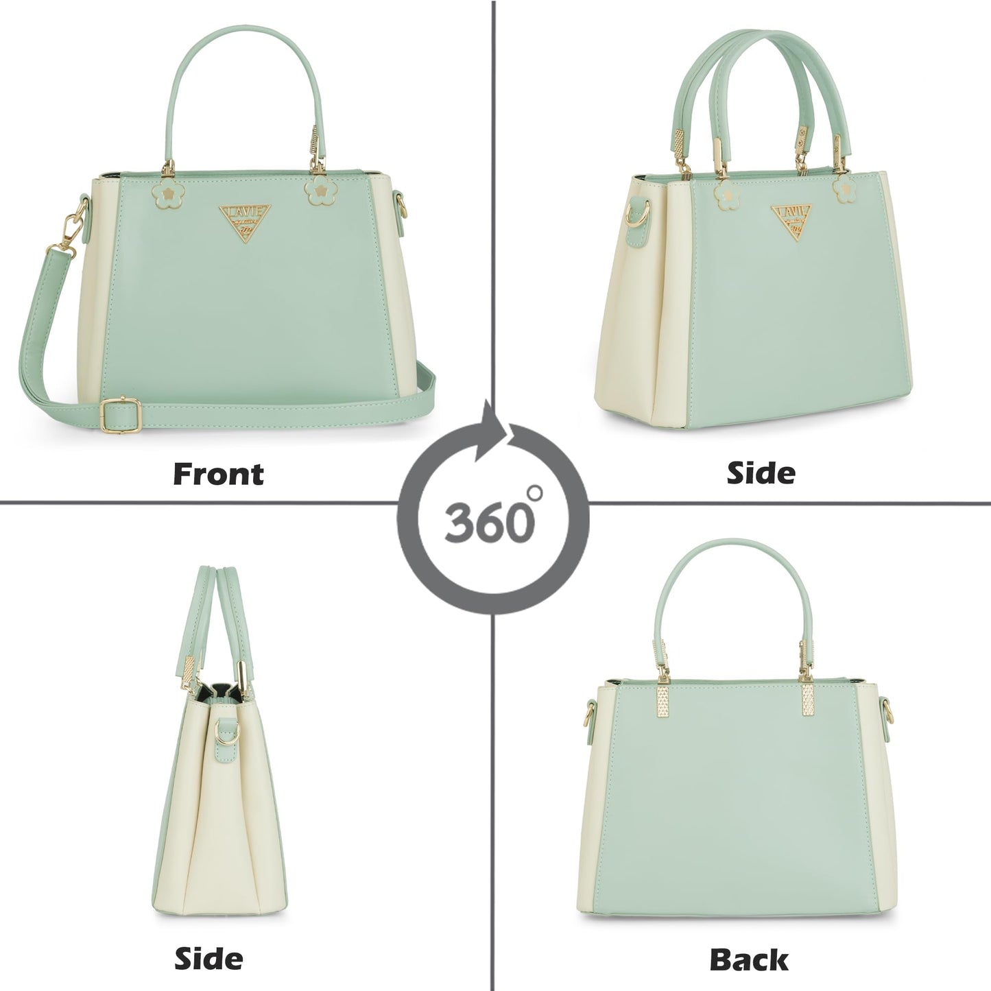 Lavie Signature Women's LS Trinidad 3C Box Satchel Handbag for Women | Satchel Bag for Work | Ladies purse | Stylish Shoulder Bag | Gift For Women