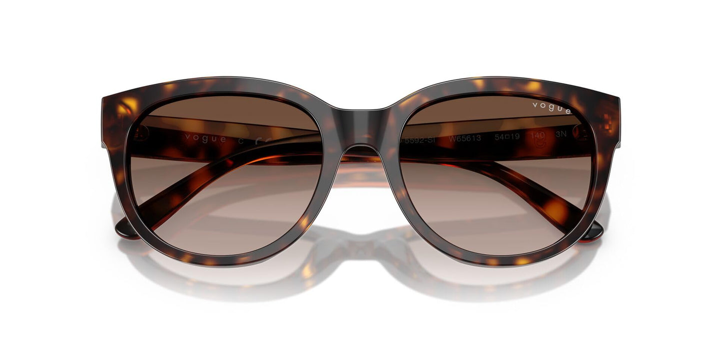 VOGUE EYEWEAR Women Gradient Brown Lens Pillow Sunglasses - 0VO5592SIW6561354