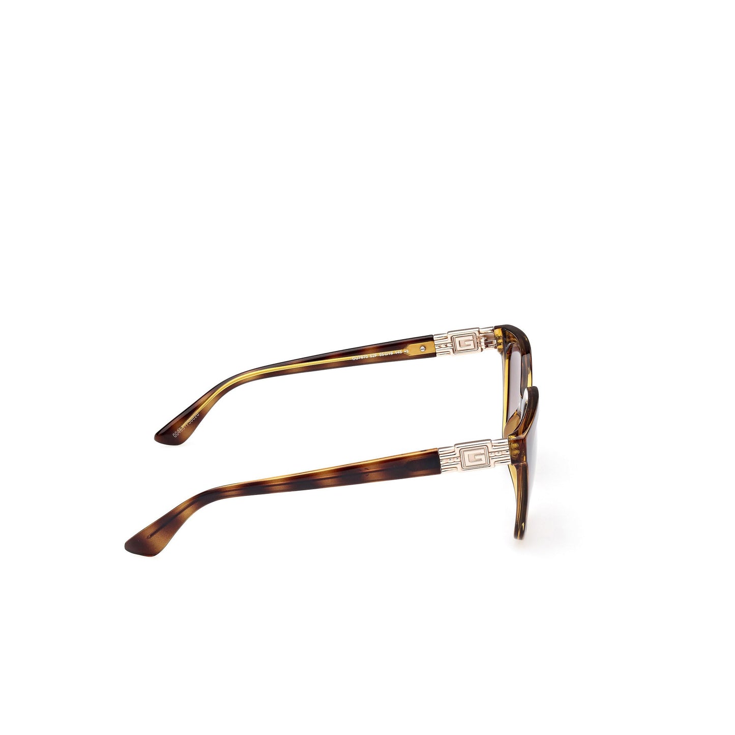 Guess Gu7870@5552F#, Dark Havana Rectangular Non-Polarized Sunglasses, Women's Regular, Dark Havana, Brown, Medium