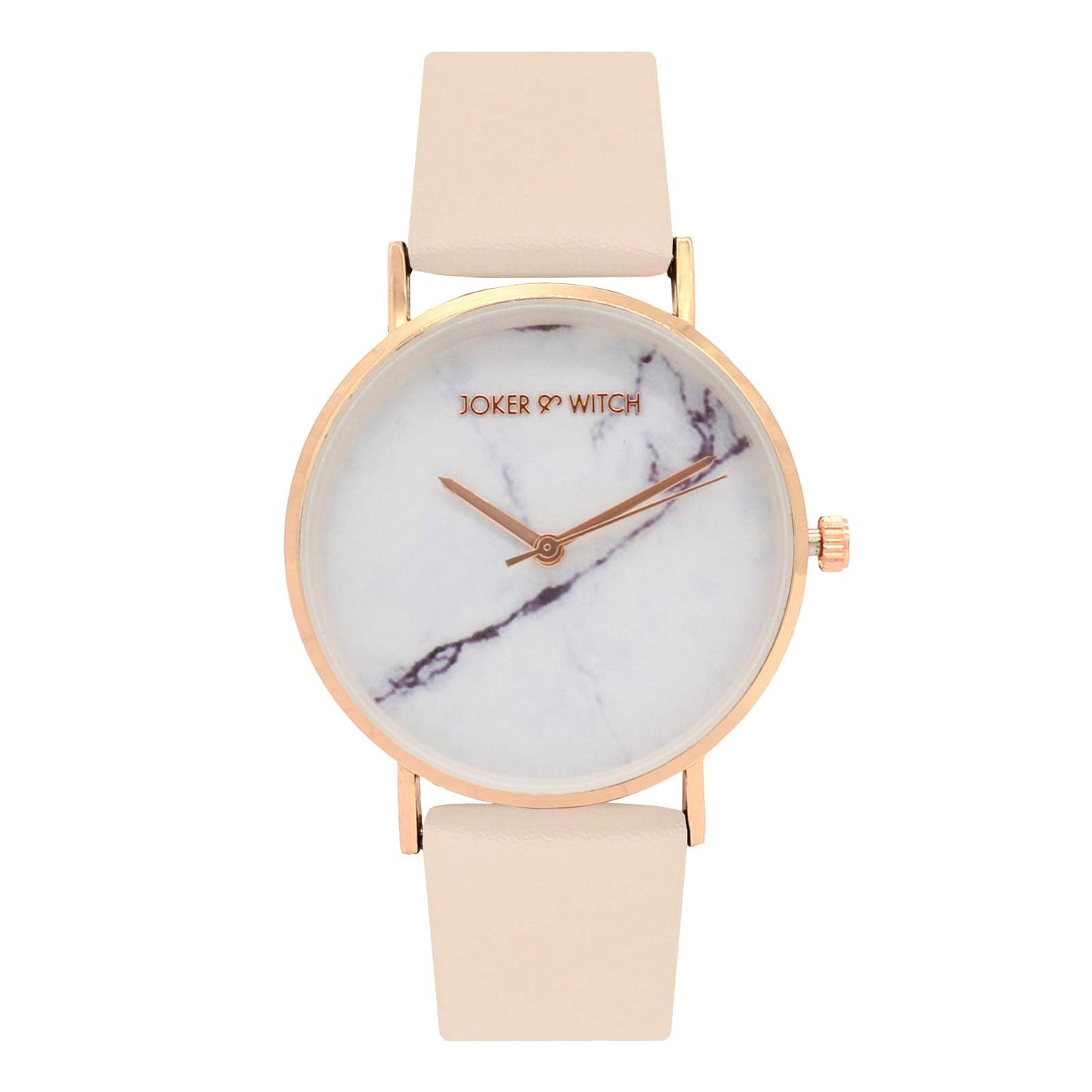 Joker & Witch Leather Hannah Cancer Analog Watch Bracelet Gift Set For Women, White Dial, Pink Band