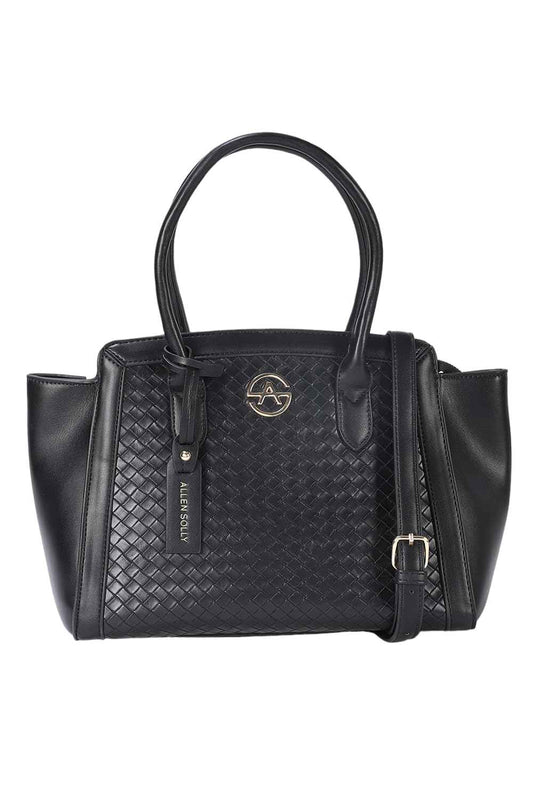 Allen Solly Women's Solid Handheld Western Bag, Black