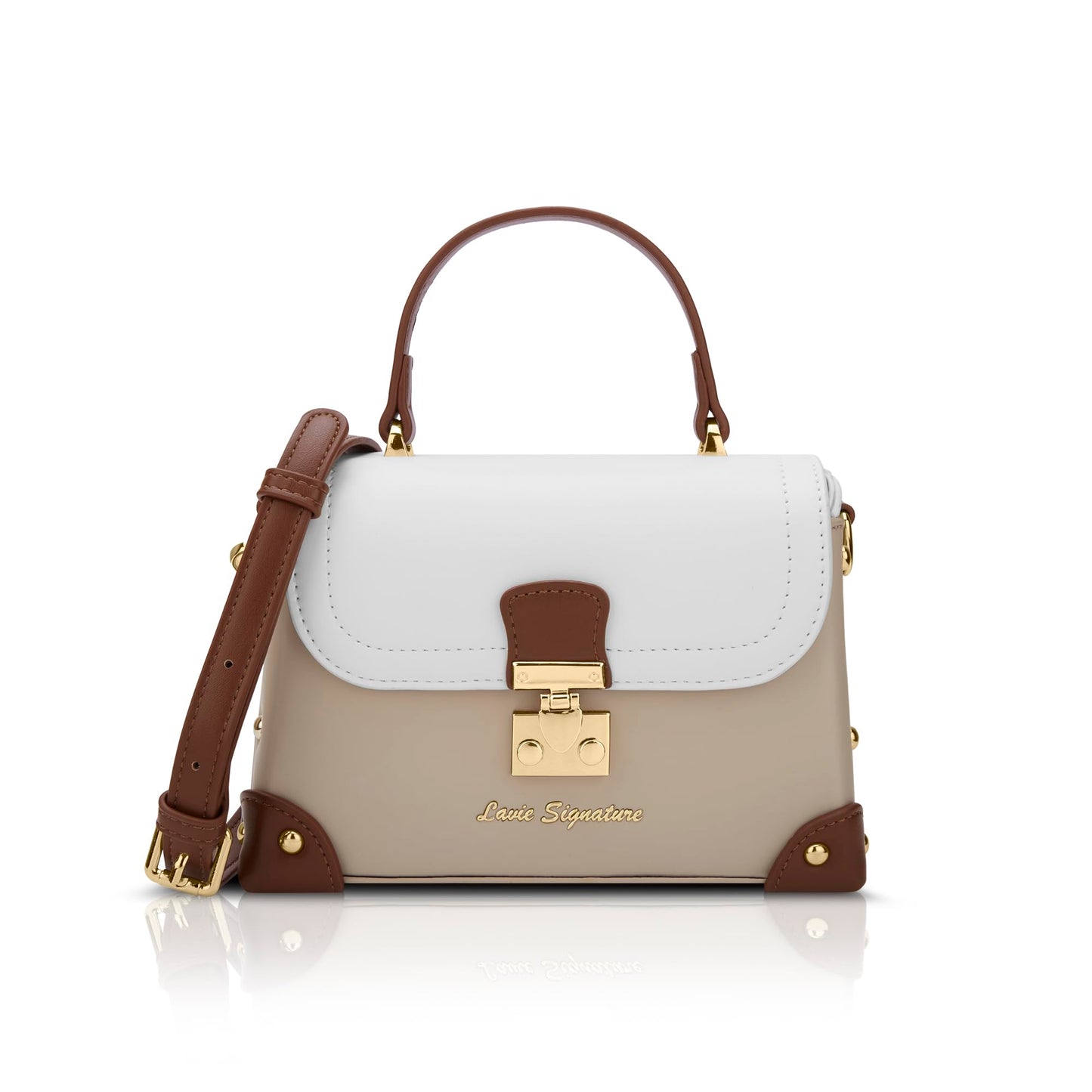 Lavie Signature Women's Beaufort Flap Satchel Bag | Satchel Handbag for Work | Ladies Purse | Stylish Shoulder Bag | Gift for Women