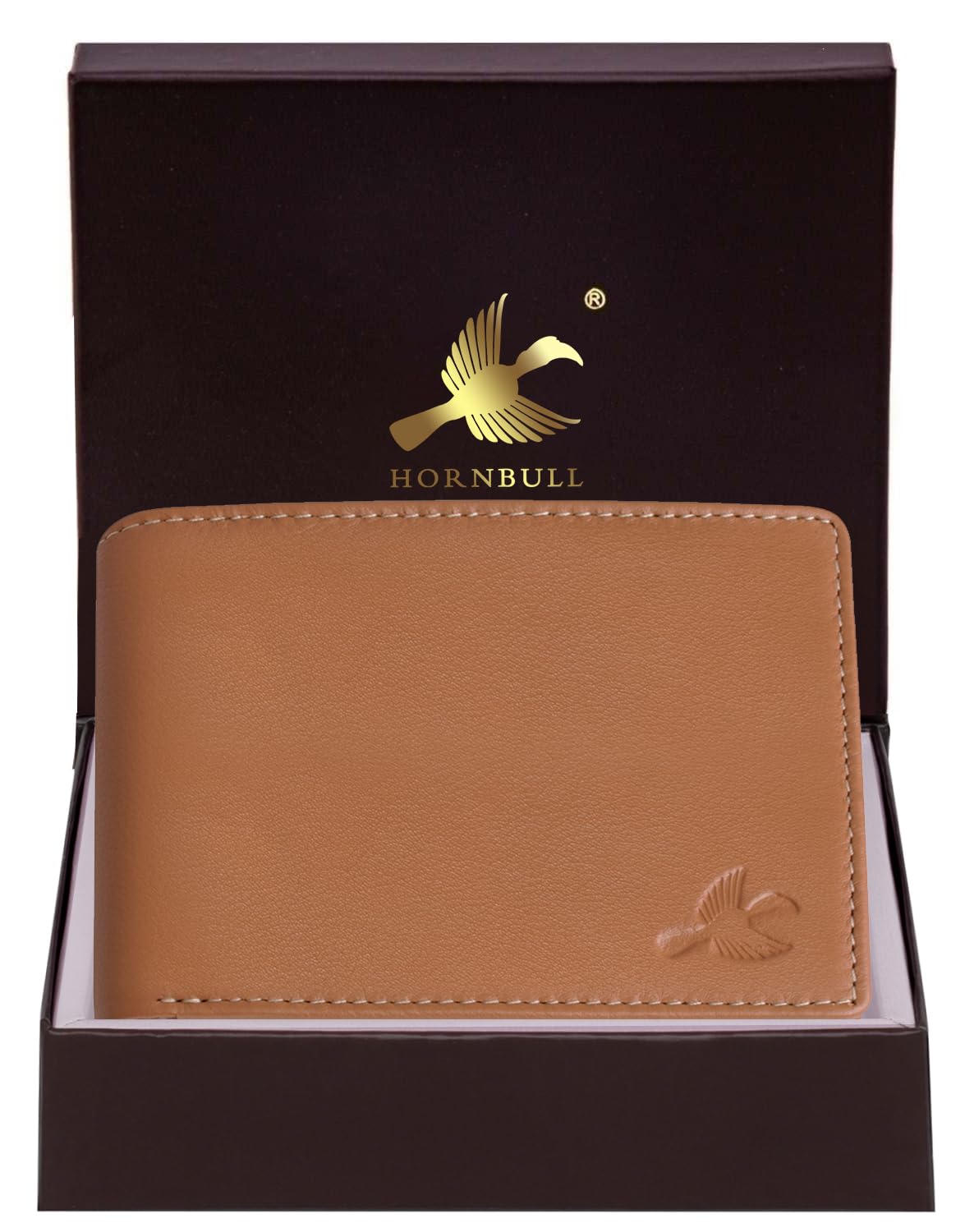 HORNBULL Maddison RFID Blocking Leather Wallet for Men | Wallets Men Leather | Mens Wallet Cognac Brown