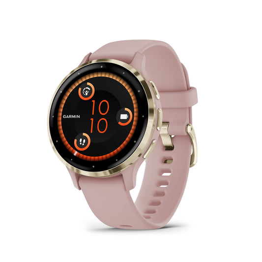 Garmin Venu 3S, GPS Smartwatch AMOLED Display 41 mm Watch, Advanced Health and Fitness Features, Up to 14 Days of Battery, Wheelchair Mode | GPS, WI-FI | GPS, WI-FI, DUST Rose + Soft Gold
