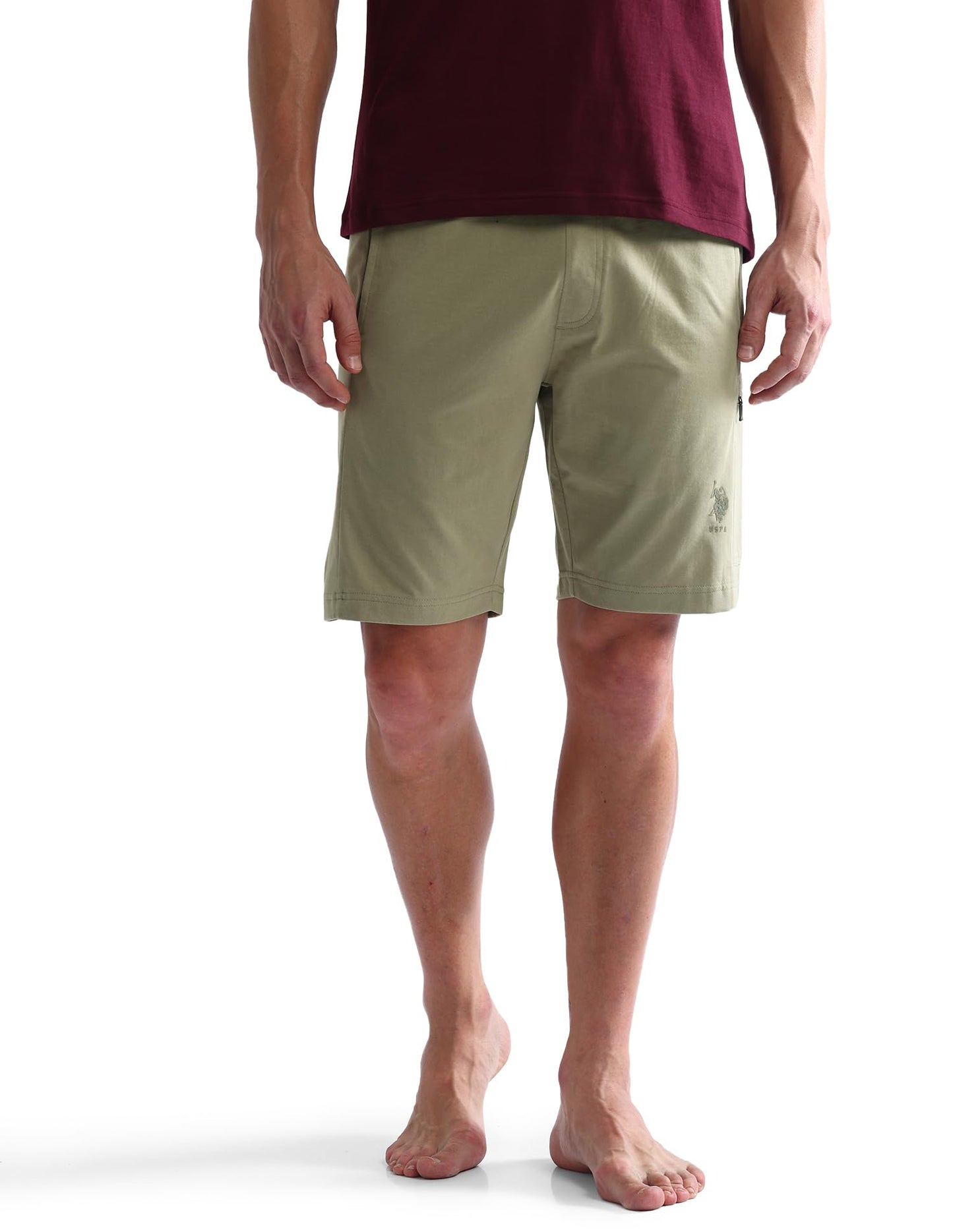 U.S. POLO ASSN. Men's Hybrid Shorts (OES04-PL_Elm