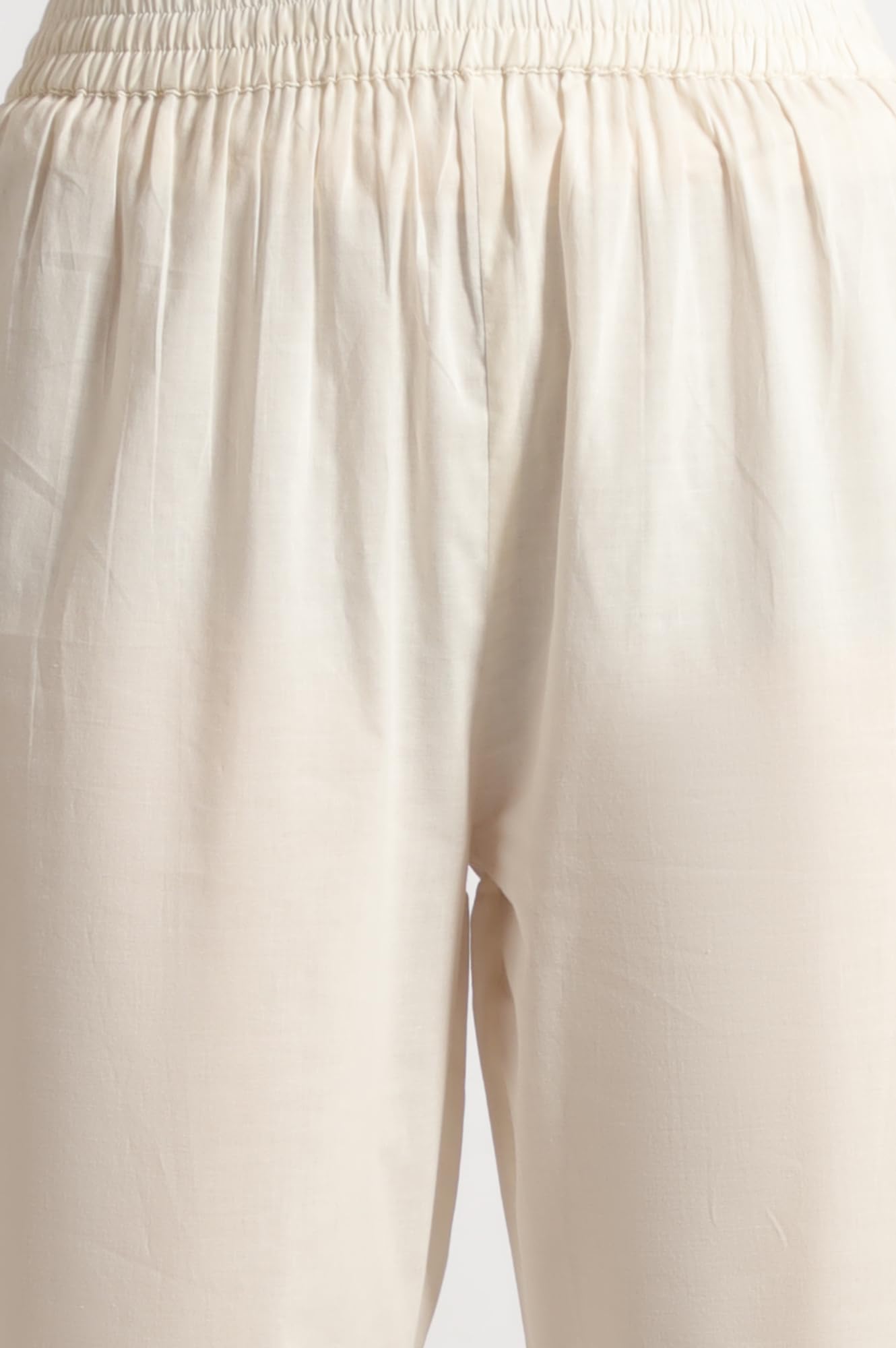 W for Woman White Floral Printed Mock Layered Kota Flared Kurta and Pants Set with Dupatta (Size: XS)-WS11600-124279