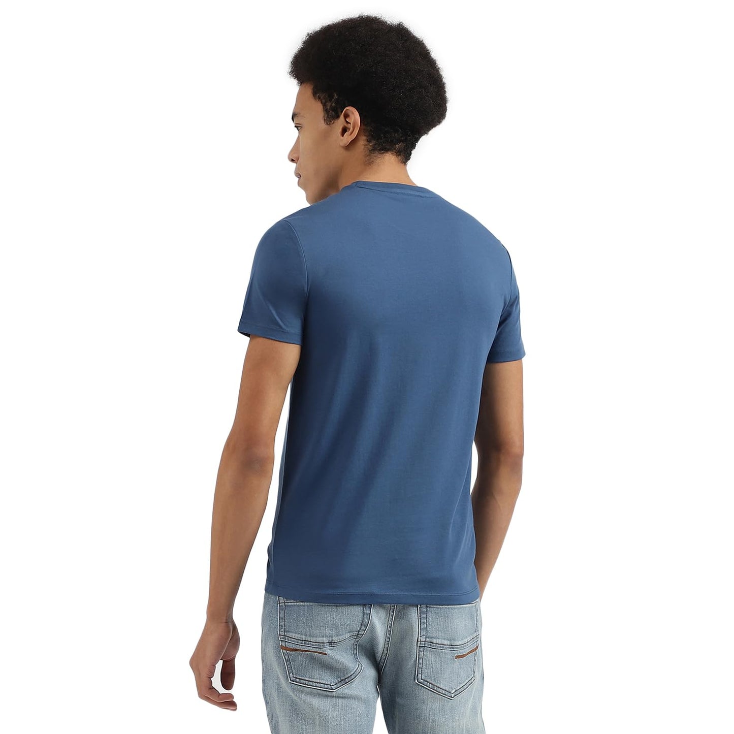 UNITED COLORS OF BENETTON Men's Printed Regular Fit T-Shirt (24P3P99J4209IMT5_MT5