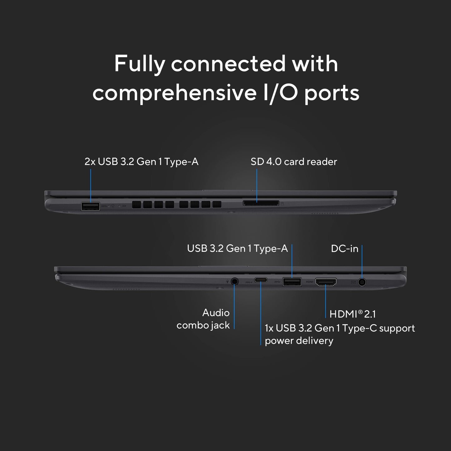 ASUS Vivobook 16X 13th Gen,Intel Core i5-13420H Creator/Gaming Laptop(NVIDIA RTX 3050-4GB/16GB/512GB/FHD+/16.0"/144Hz/Windows 11/M365 Basic(1Year)*/Office Home 2024/Indie Black/1.67 kg)K3605VC-RP412WS