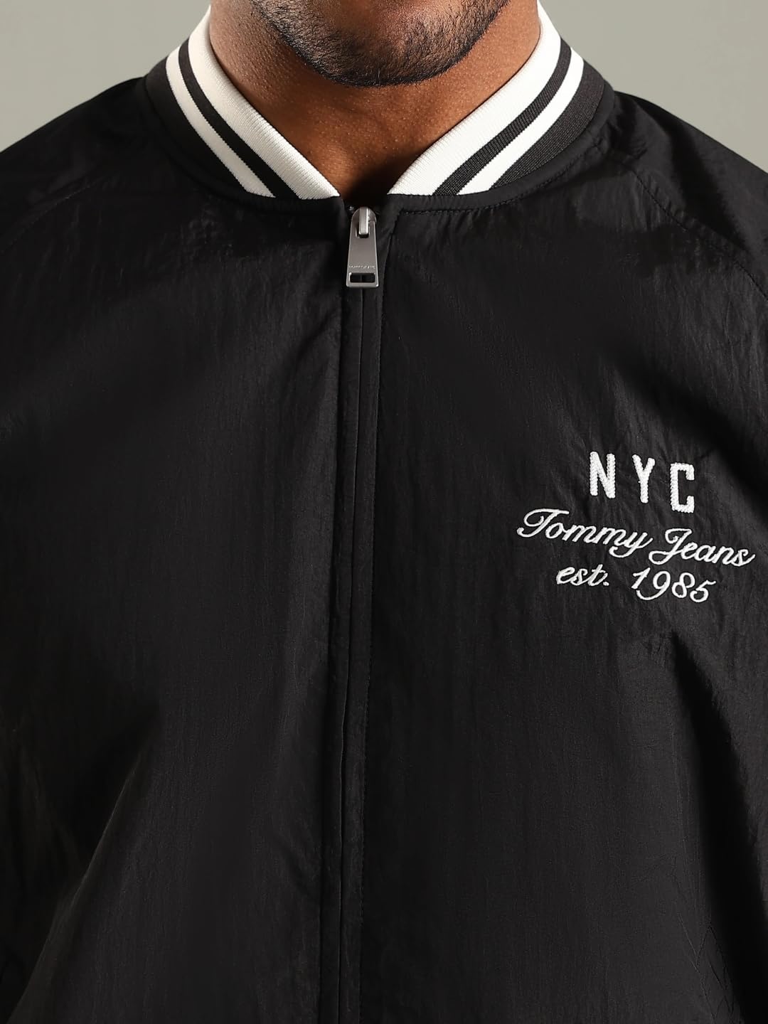 Graphic Regular Fit Nylon Jacket