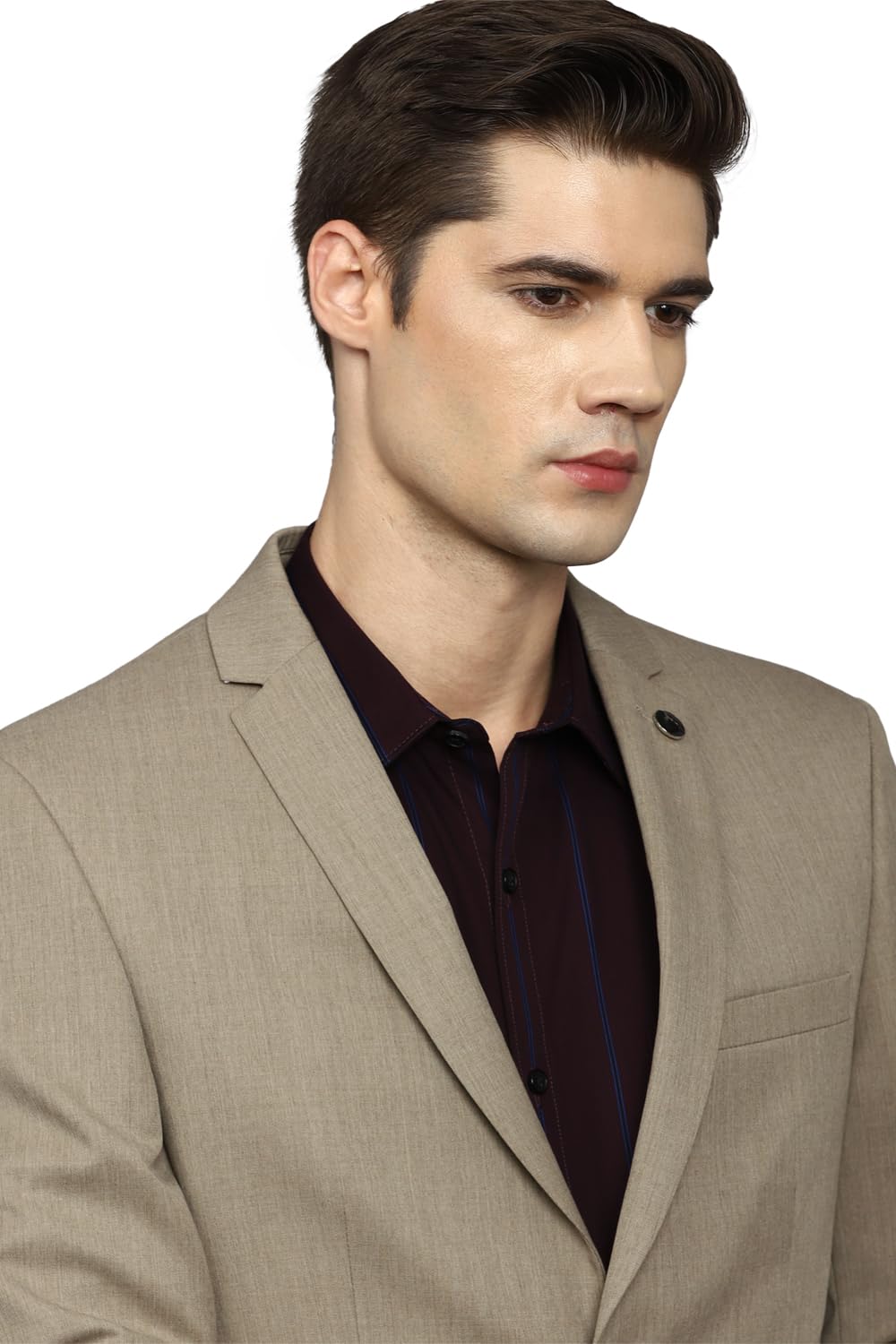 Allen Solly Men's Blazer (ASBZMSLF407773_Khaki