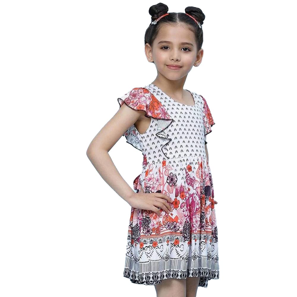 BIBA Girl Printed Kid(KW4542_White_5)