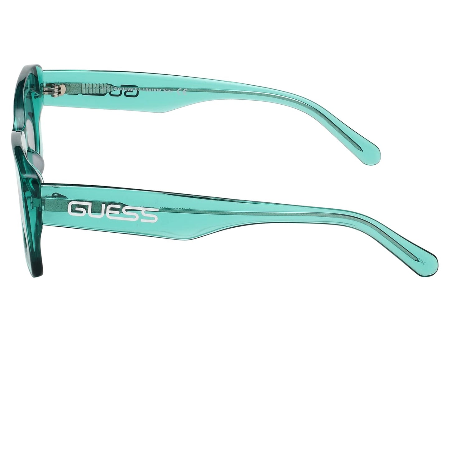 GUESS Solid Rectangular Women Non-Polarized Sunglasses - (Gu8225 95N 53 S |53| Green Color Lens), Small