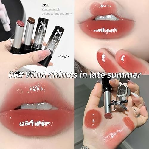 Cappuvini Retro Sweet And Cool Solid Lip Gloss | Smudge-Proof Color Lock Technology | Crystal Glossy Wet Look Lips | Comfortable Wear No Dryness | Curated Seasonal Color Options | Natural Pink Nude Brown | Instant Volume Plumping Effect | Affordable Luxur