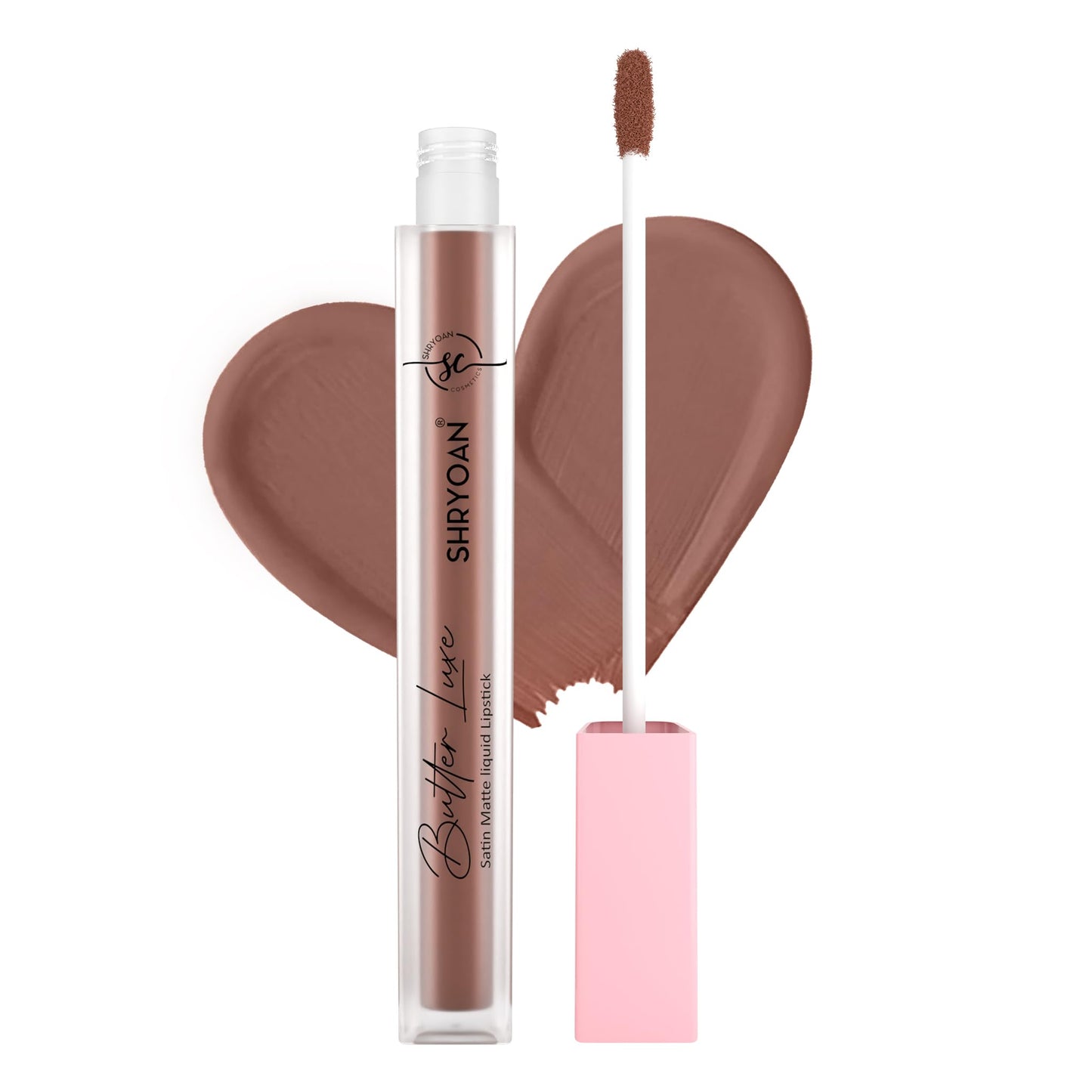 Shryoan Butter Luxe Satin Matte Liquid Lipstick | Ultra Pigmented, Long-Lasting, Non-Transfer Formula, Smooth Lip Color, Weightless Finish, Silky Matte Finish (6ml) (Shade-13, Shade-13)