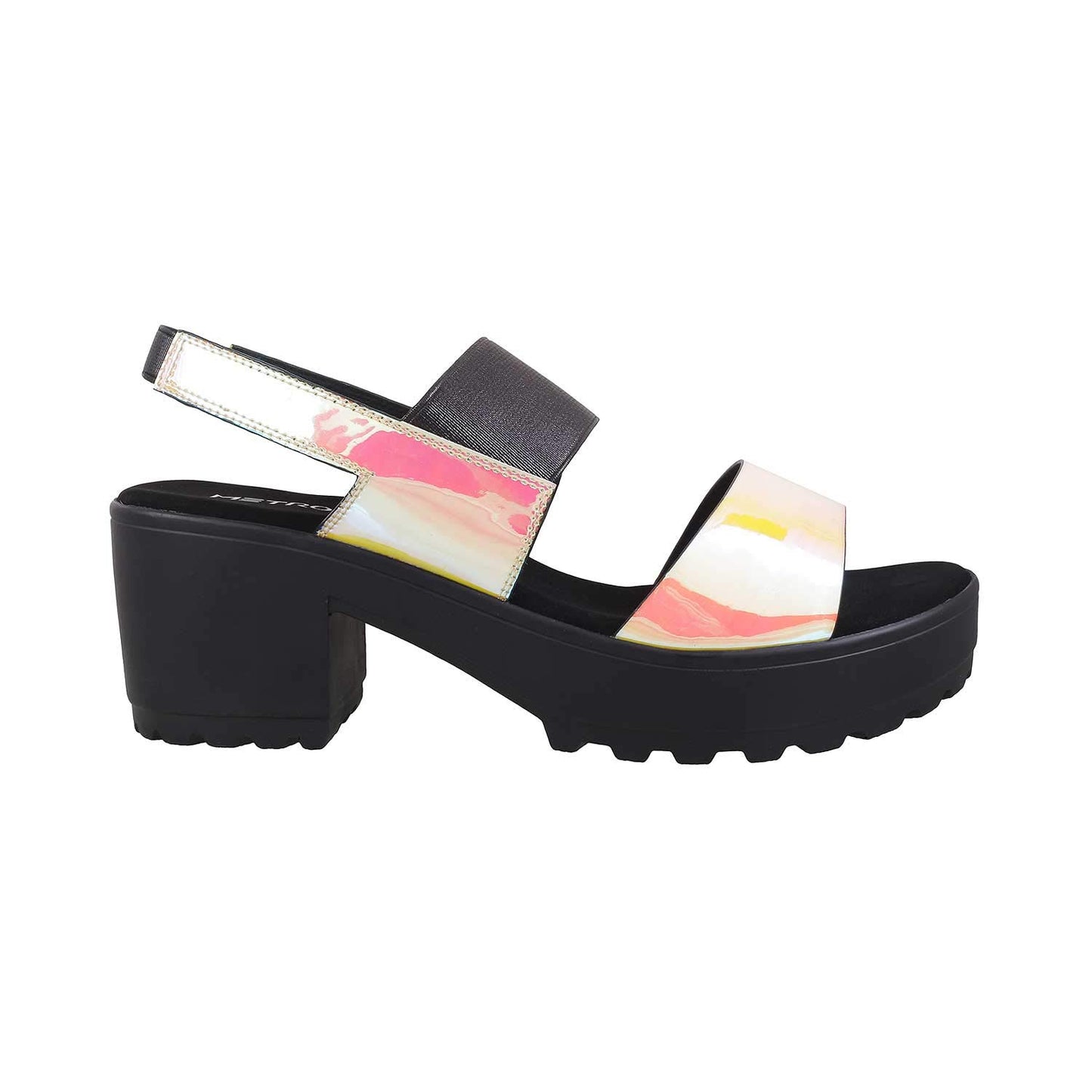 Metro Women Orange Sandals - SaumyasStore