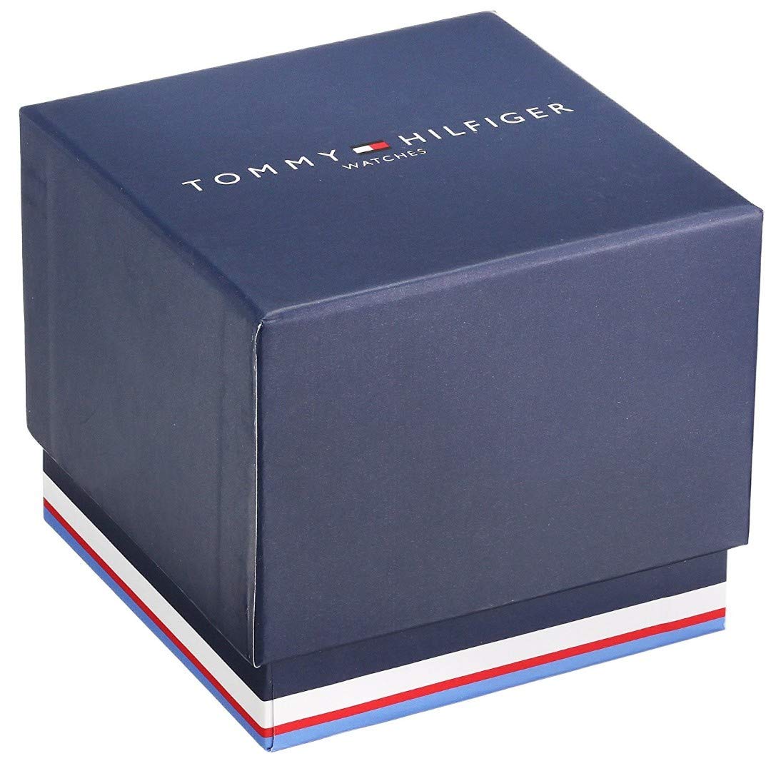 Tommy Hilfiger Quartz Analog Black Dial Silicone Strap Watch for Men-NETH1791382