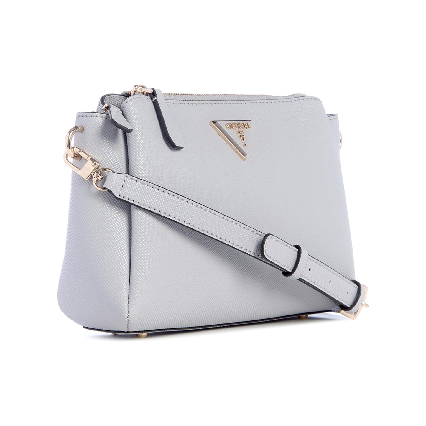 Guess Women's Lavender Grey Solid Crossbody Bag| Ladies Purse Handbags | Gift For Ladies