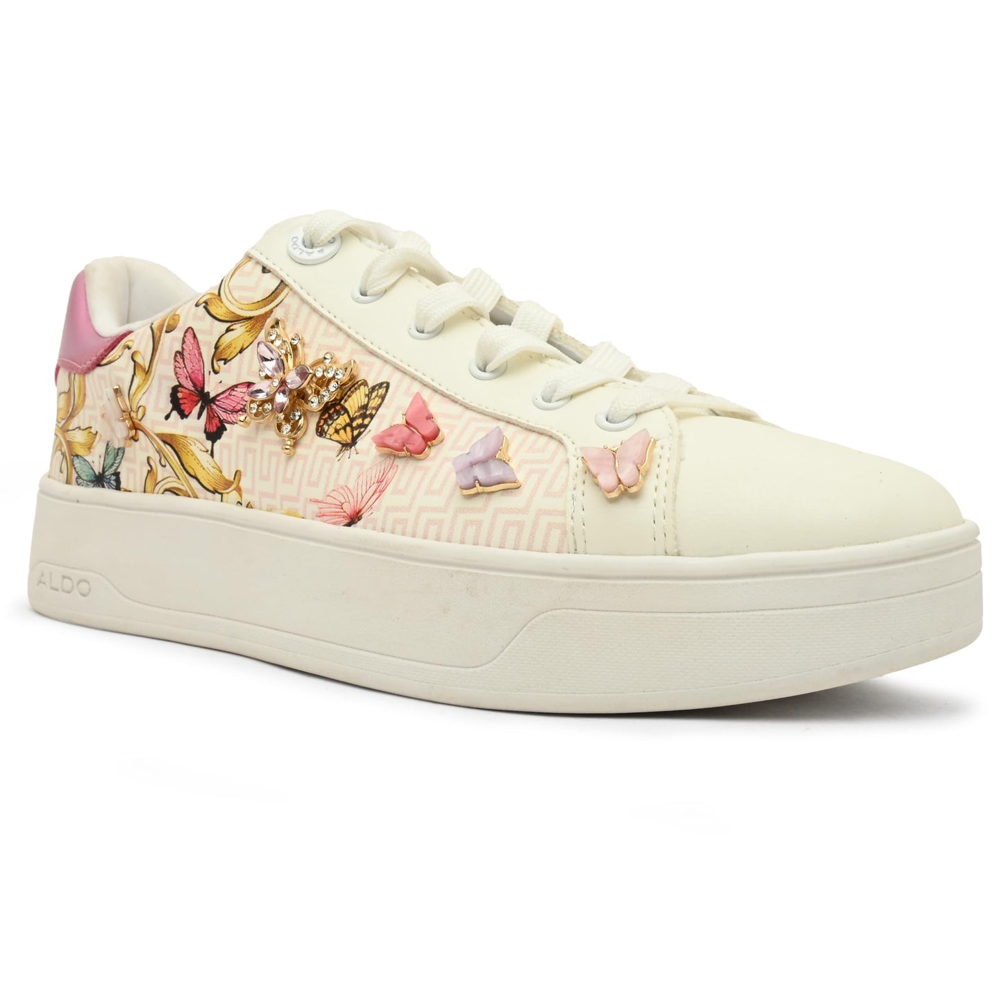 Aldo ELORIAA-IN950 Ladies Pink Overflow Flat Sneakers