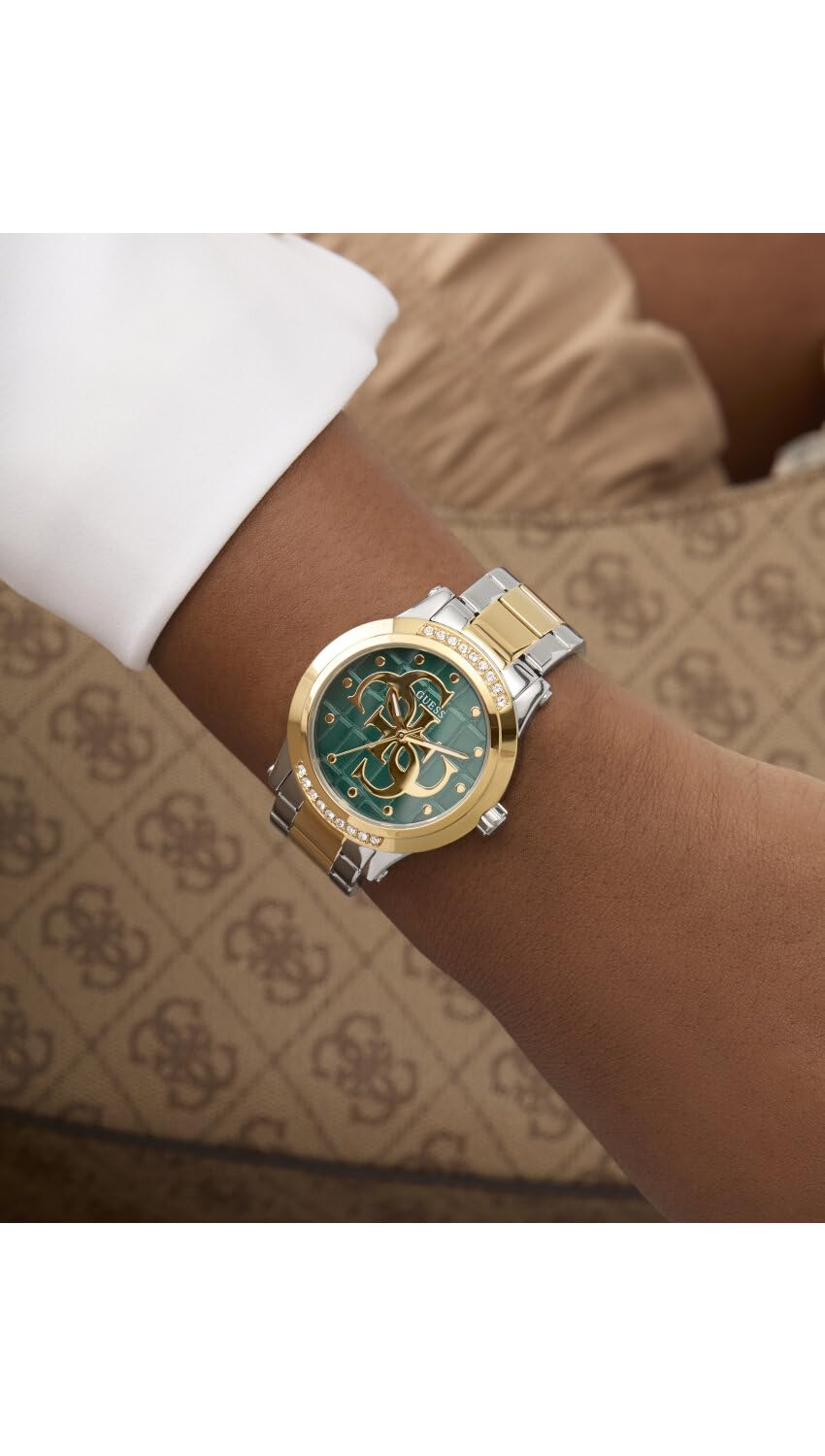 GUESS Analog Green Dial Women's Watch-GW0861L4