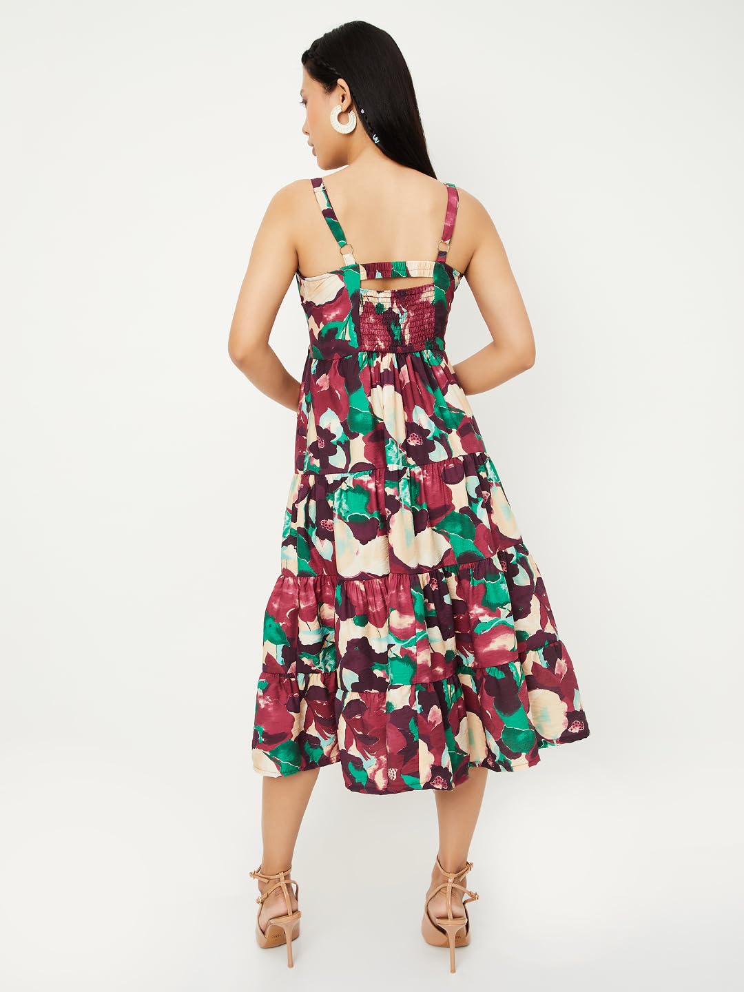 Max Women's Cotton A-Line Below The Knee Dress