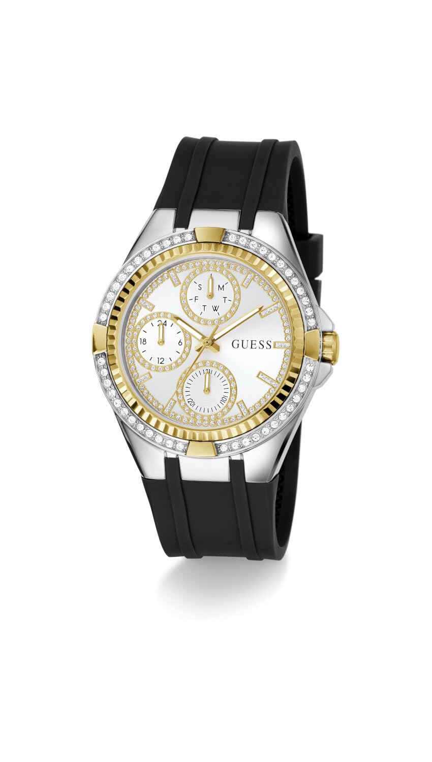 Guess Savvy 39 mm Silver Dial Multi-Function Women Watch- GW0879L1