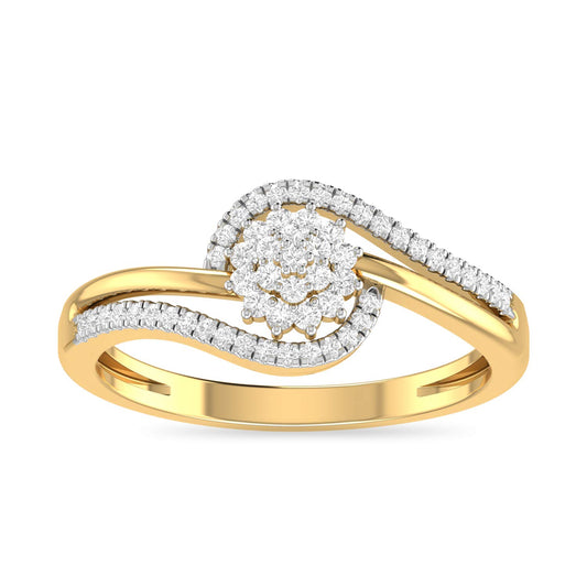 PC Jeweller 18k (750) Yellow Gold and Diamond Ring for Women