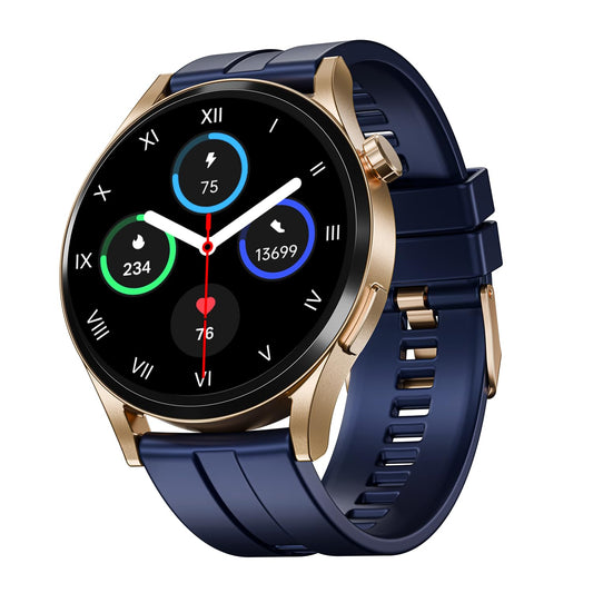 boAt Chrome Horizon, Video Watch Faces, 1.51” AMOLED Display, HRV & VO2 Max, Auto-Activity Detection, ASAP Charge, Advanced Bluetooth Calling, IP68, Heart Rate & SpO2 Monitor Smart Watch(Royal Blue)