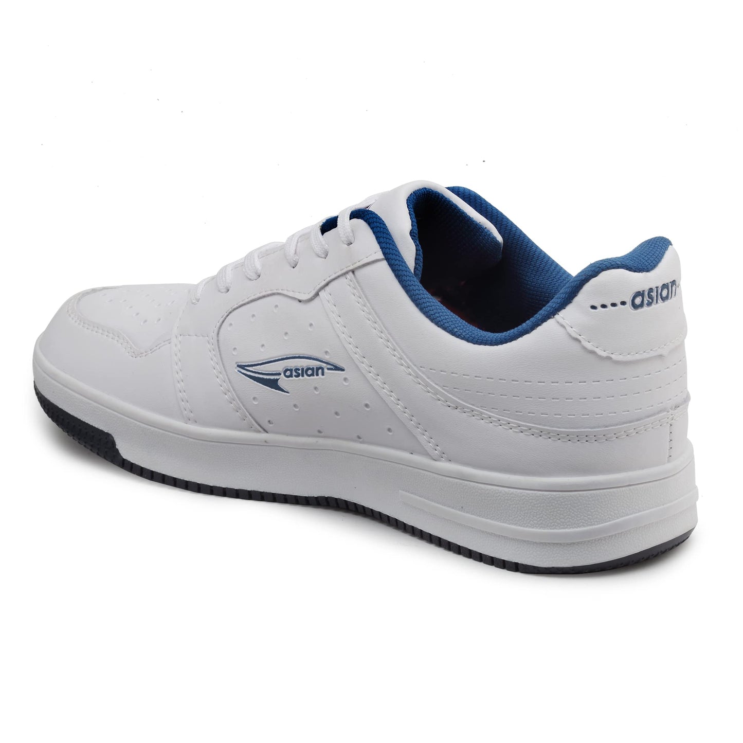 ASIAN JASPER-05 Chunky Rubber Outsole Technology with Waterproof Synthetic Upper TPR Sole Lace-up Shoes for Men's White,UK 7