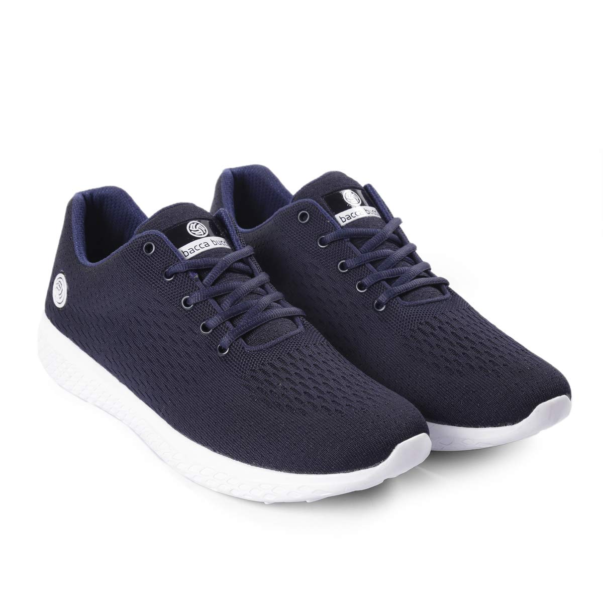 Bacca Bucci® Men's Black Running Shoe- Blue, Size UK11
