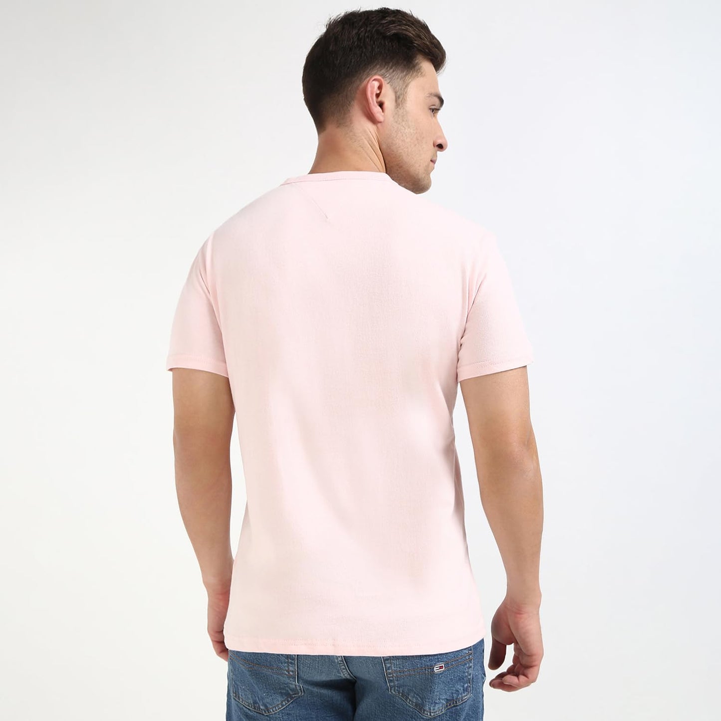 Tommy Hilfiger Mens Pink Color Tshirt (XS)