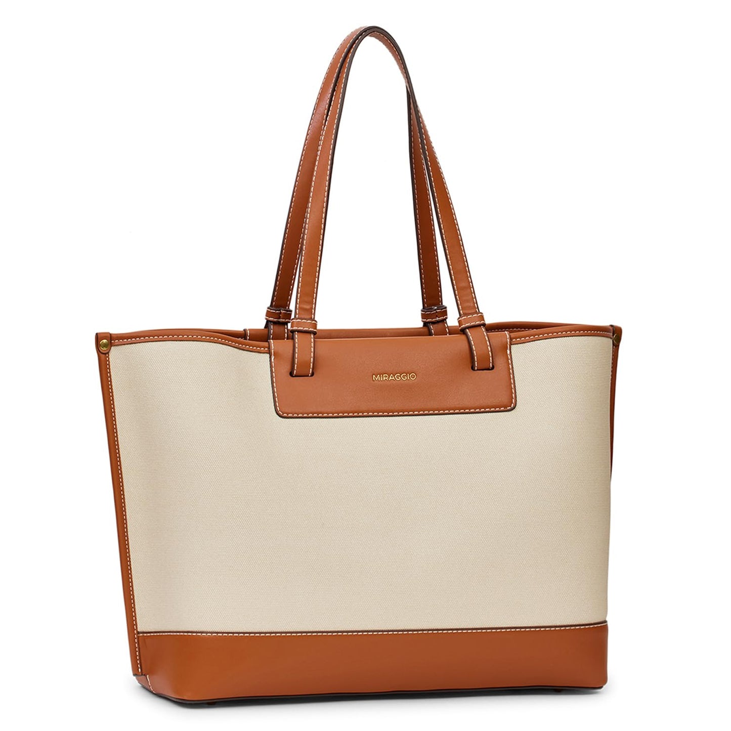 Miraggio Miranda Tote Bag For Women - Ivory