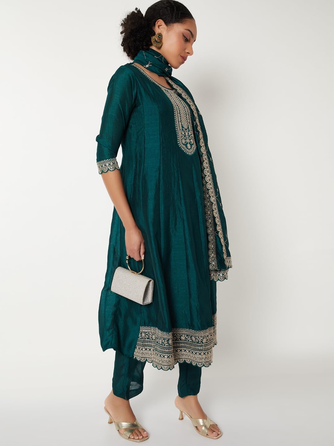 Max Women's Polyester Kurta Set