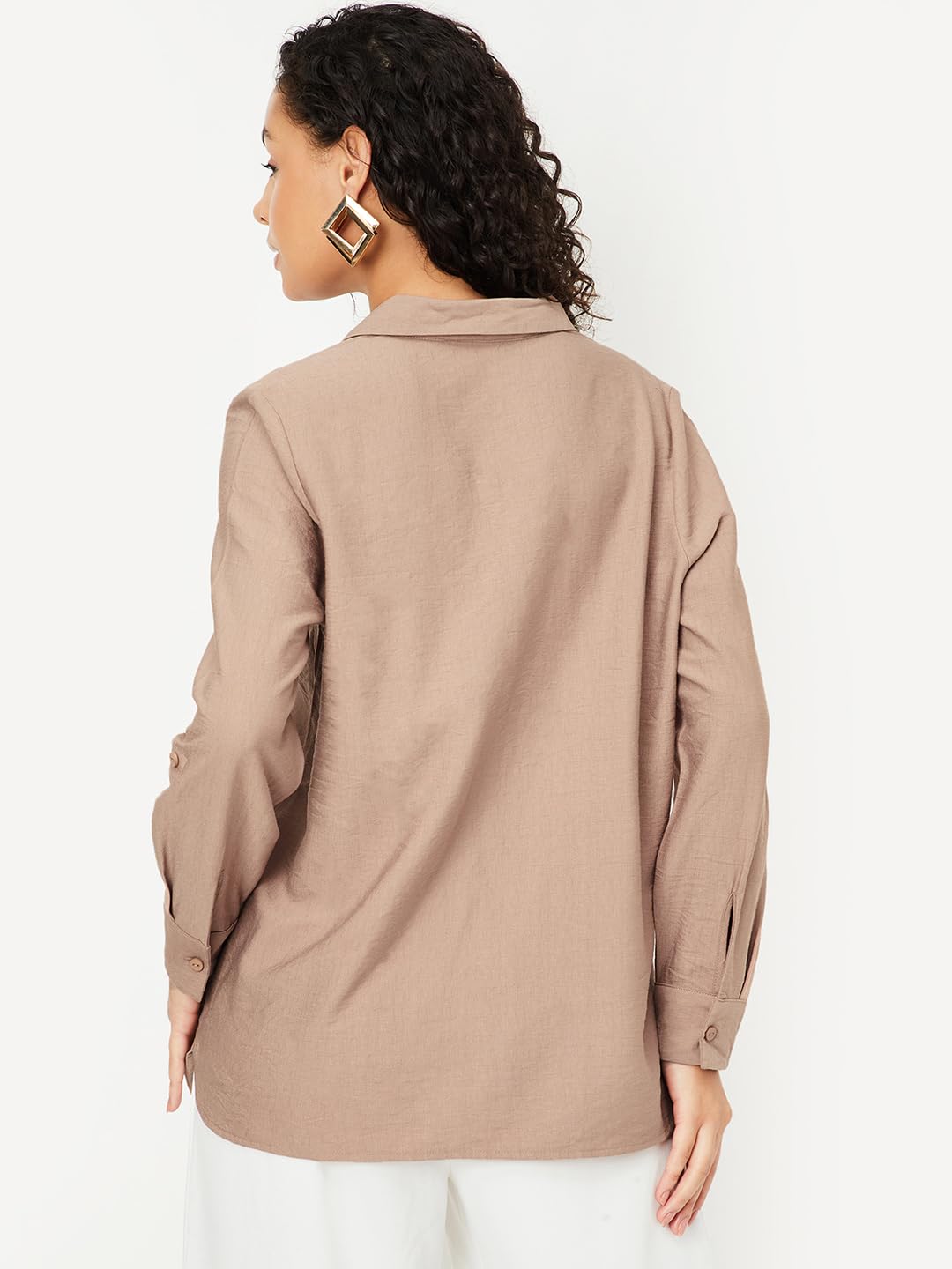 Max Women's Regular Fit Shirt (WVN3505_Tan