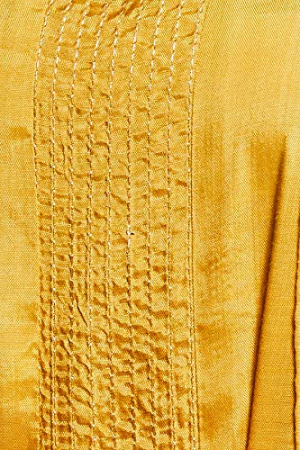 W for Woman Women's Rayon Solid Straight Kurta (19AUW12904-212657_Mustard_M (10))