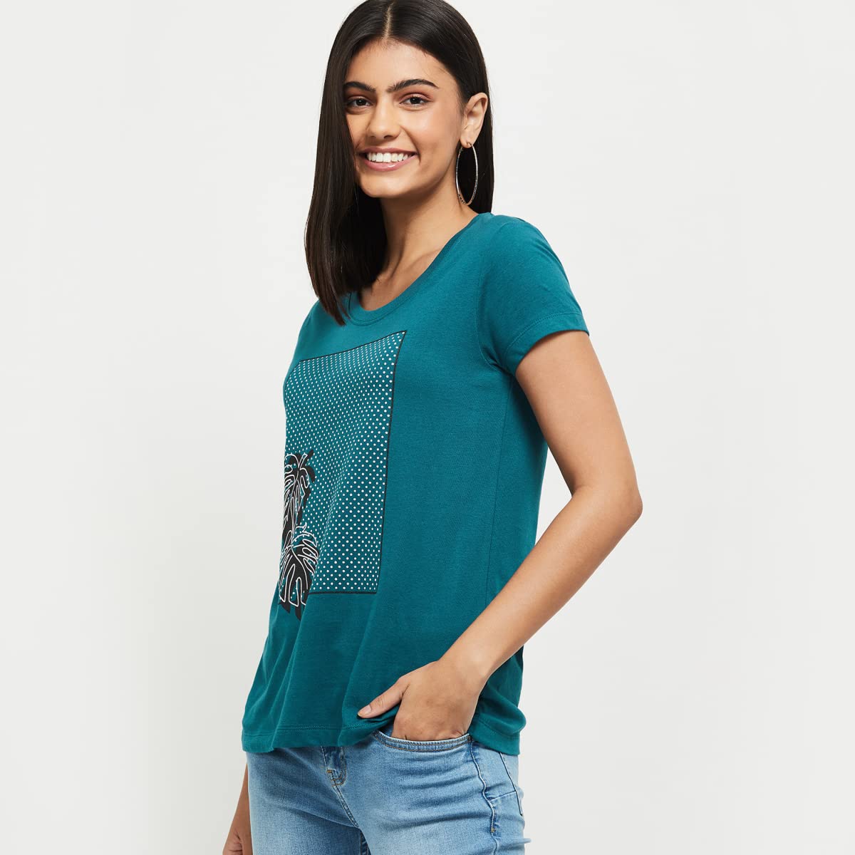 Max Women's Regular Blouse (SU22CCP05_Teal L)