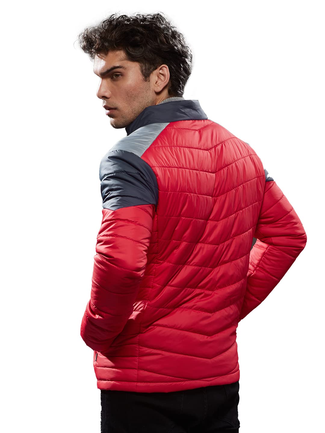 The Souled Store Mens & Boys 100% Cotton Official SupermanLogo Multicolored Printed Puffer Jackets (Medium)