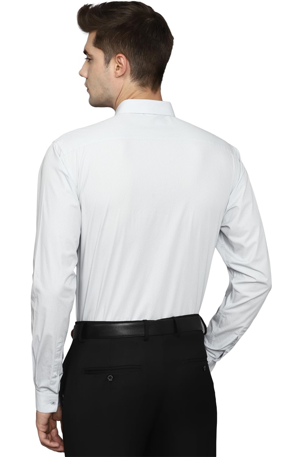 Allen Solly Men's Regular Fit Shirt (ASSFQSPFS40673_Light Grey 42)