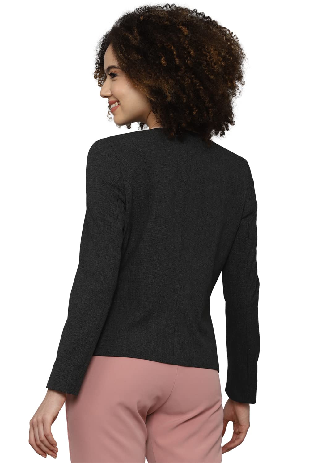 Allen Solly Women's Regular Blazer (AHBZWRGF195705_Grey_XS)