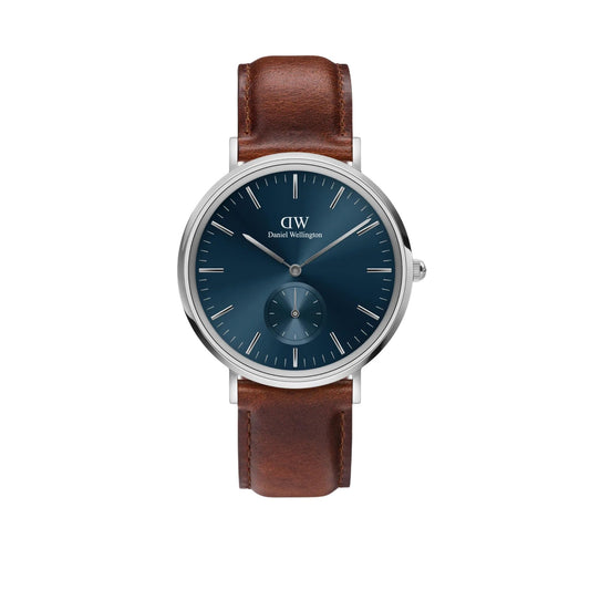 DANIEL WELLINGTON Men Analogue Round Blue Dial Watch- DW00100709K
