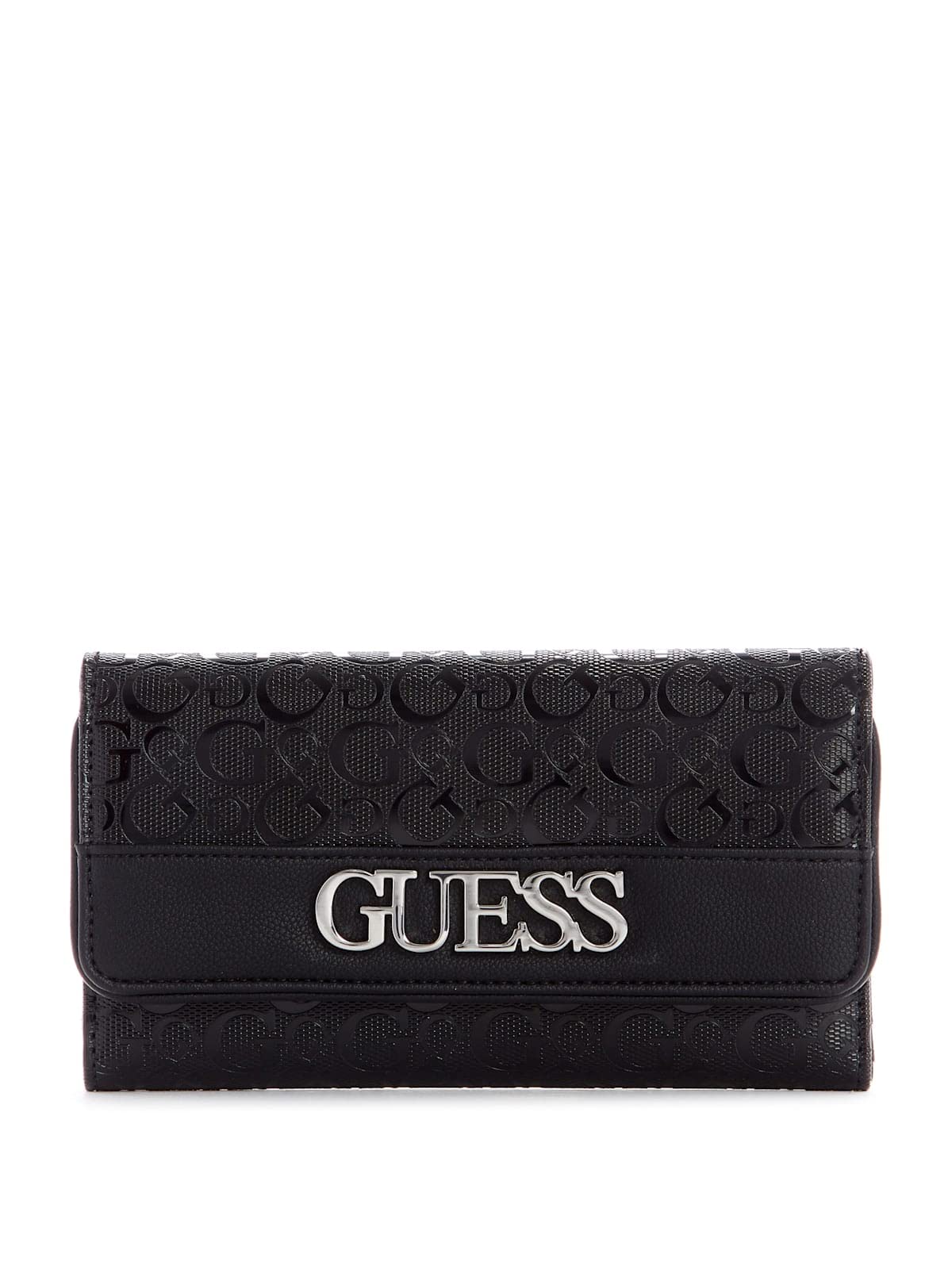 GUESS Factory Women´S Brooker Logo Slim Clutch, Black