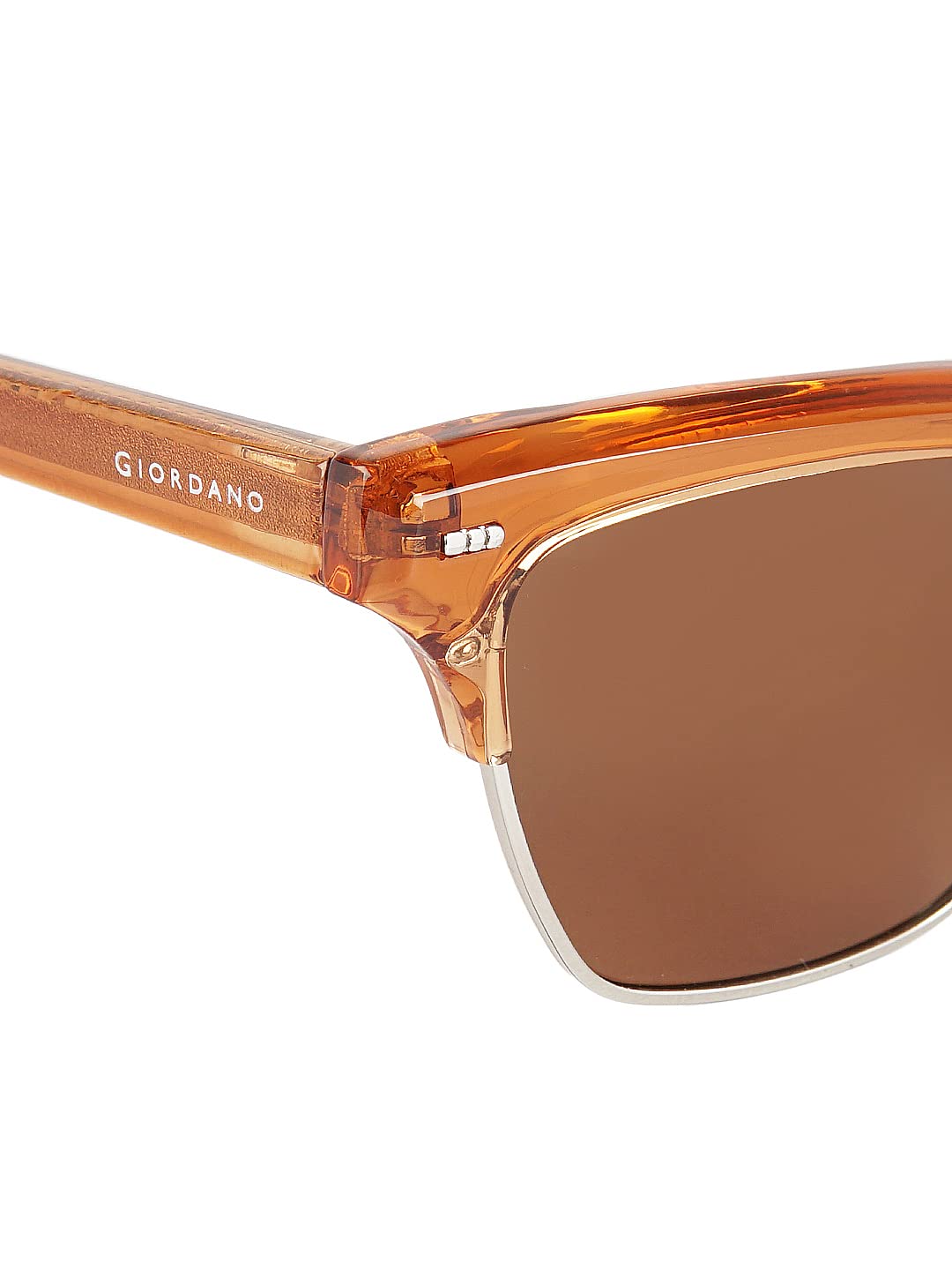 Giordano Stylish And Trendy Sunglasses For Women| Square Polarized Sunglasses 100% UV Protected Use For Girls & Women's - GA90313C03, 43 Mm, Peach