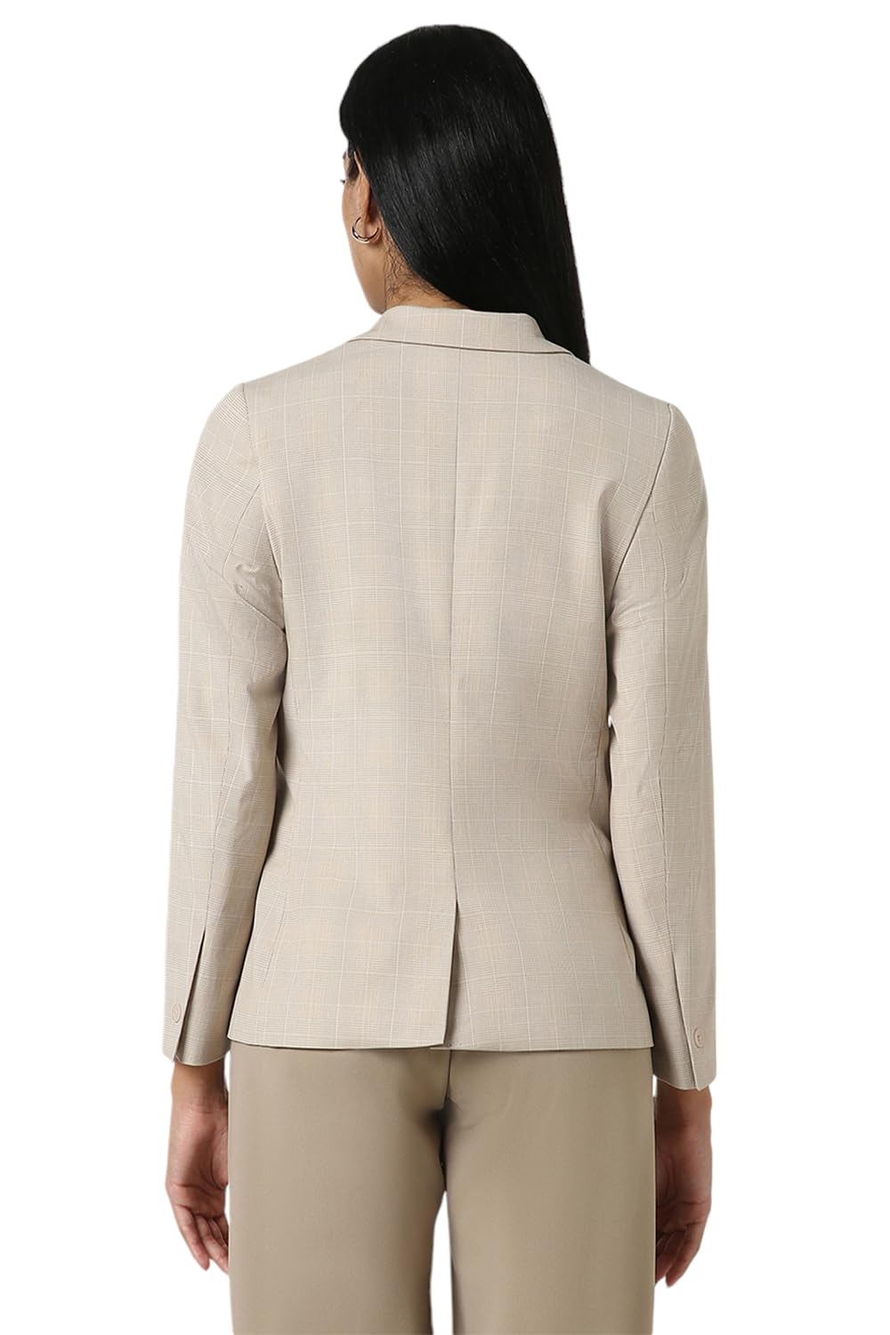 Van Heusen Women's Blazer (VWBZCRGPN47541_Beige