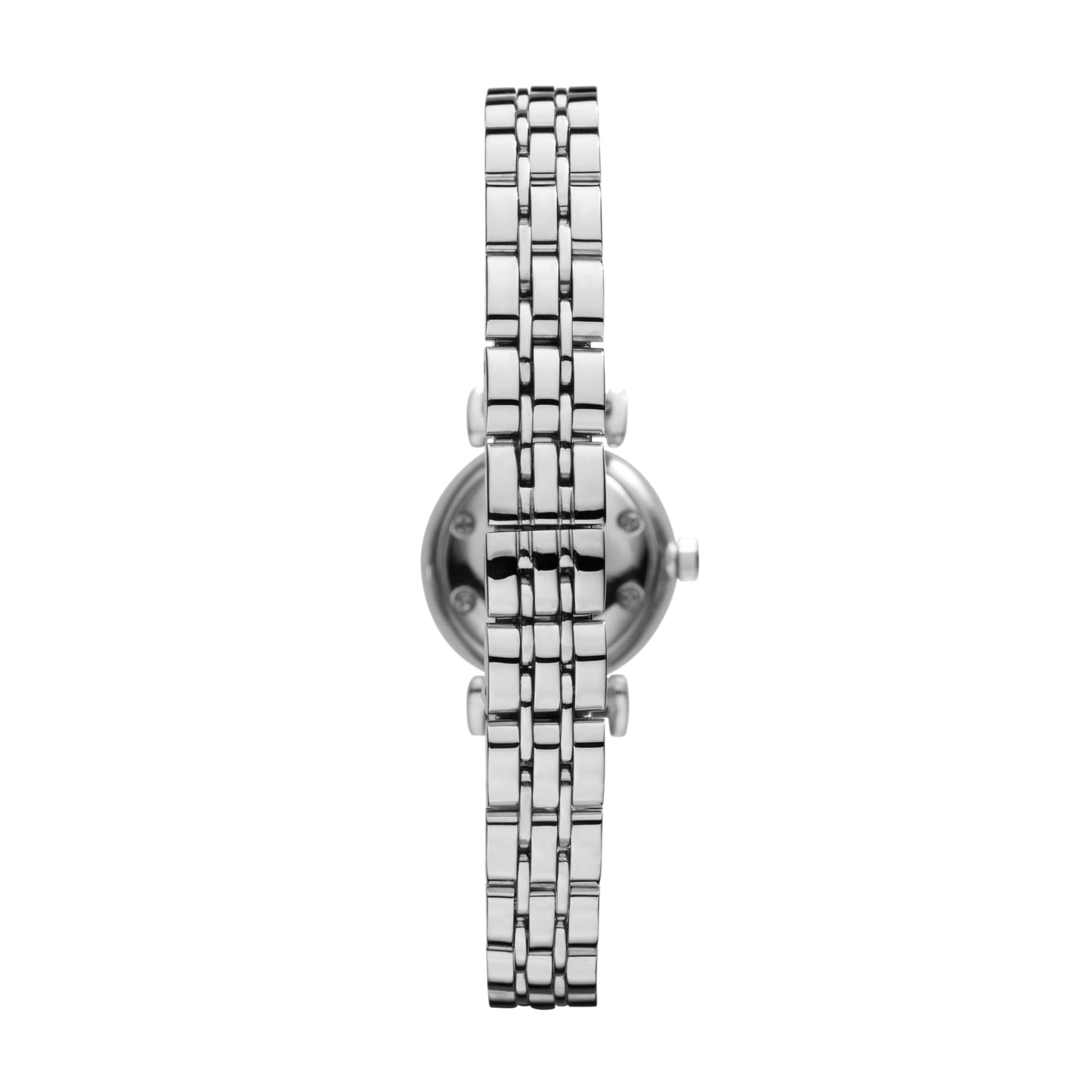 Emporio Armani Stainless Steel Analog Off-White Dial Women Watch-Ar1763, Silver Band