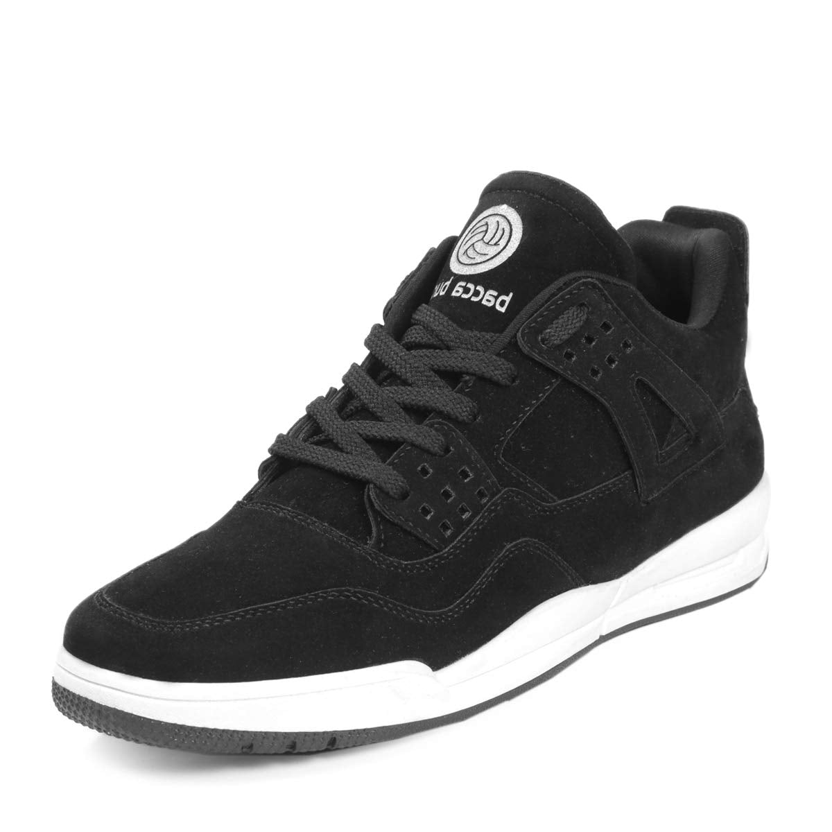 Bacca Bucci Men's Ultraforce Mid-top Athletic-Inspired Retro Fashion Casual/Outdoor Sneakers - Black, Size UK8