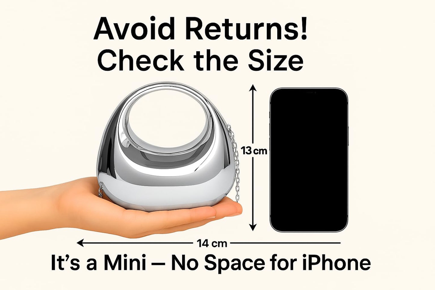 DOSYSO Women and Girls Moon Clutch Purse Acrylic Evening Handbag Crossbody Sling Bags With Detachable Chain Strap Glossy Stylish Latest Small Size Cute Wallet Party Wedding Gift Item (Glossy Silver)