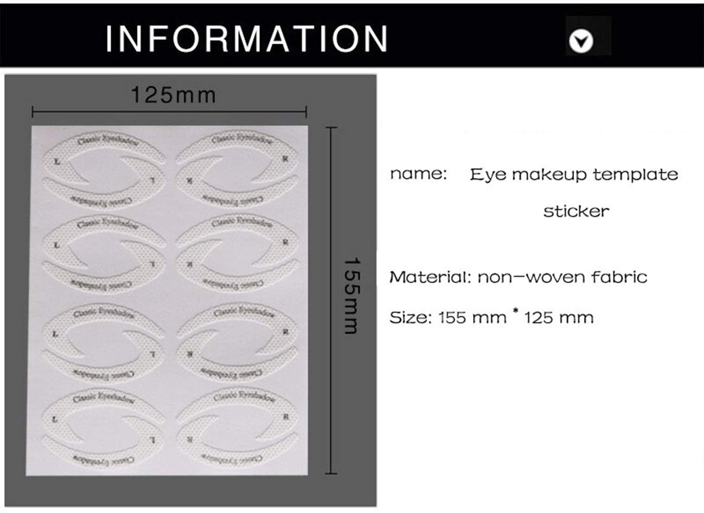 S.A.V.I 32 Styles 4 Sheets Eye Makeup Quick Eyeliner Eye-shadow Stencil Stickies For Women
