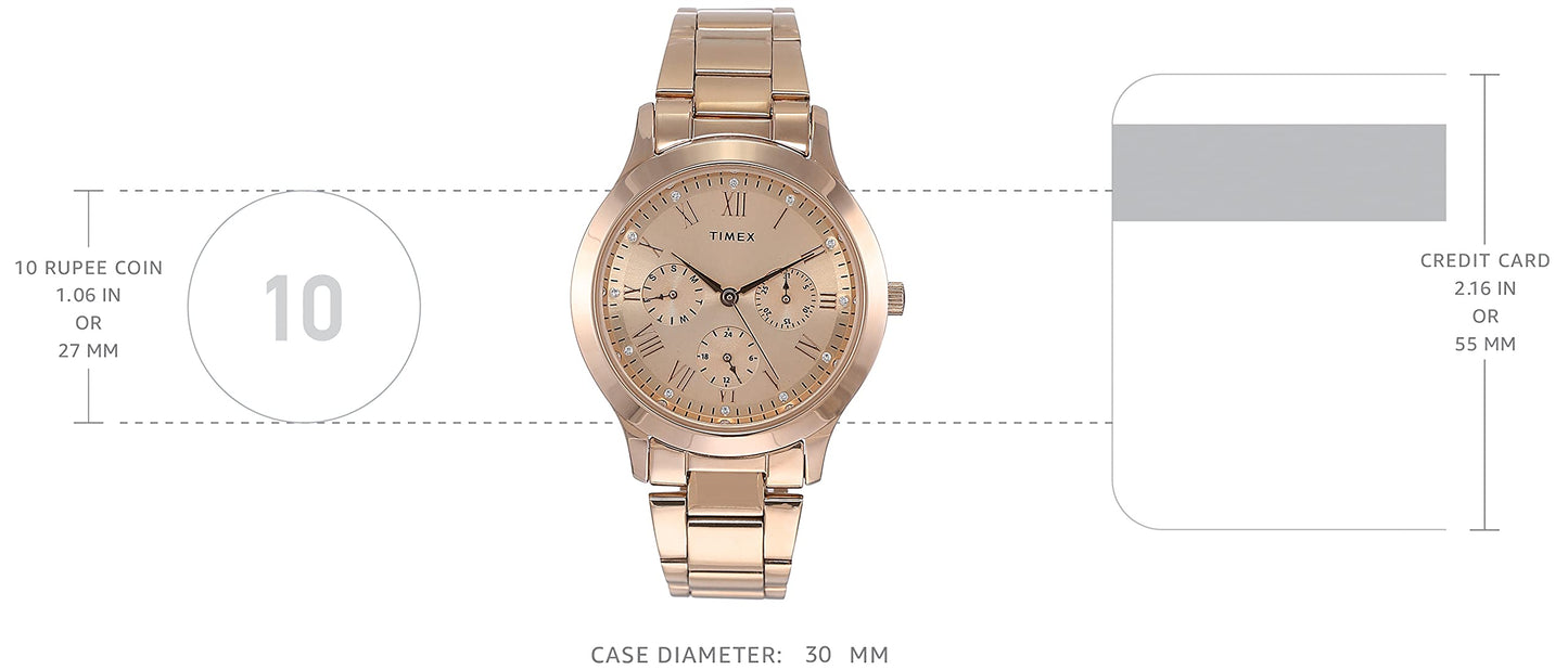 TIMEX Analog Gold Dial Women's Watch-TW000Q810