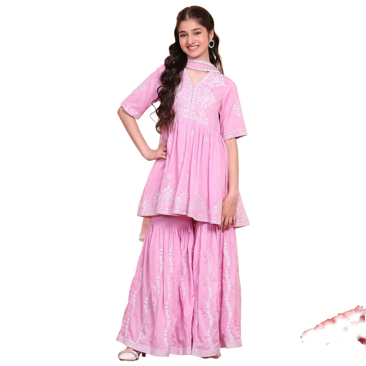 BIBA Girls Kurta Set