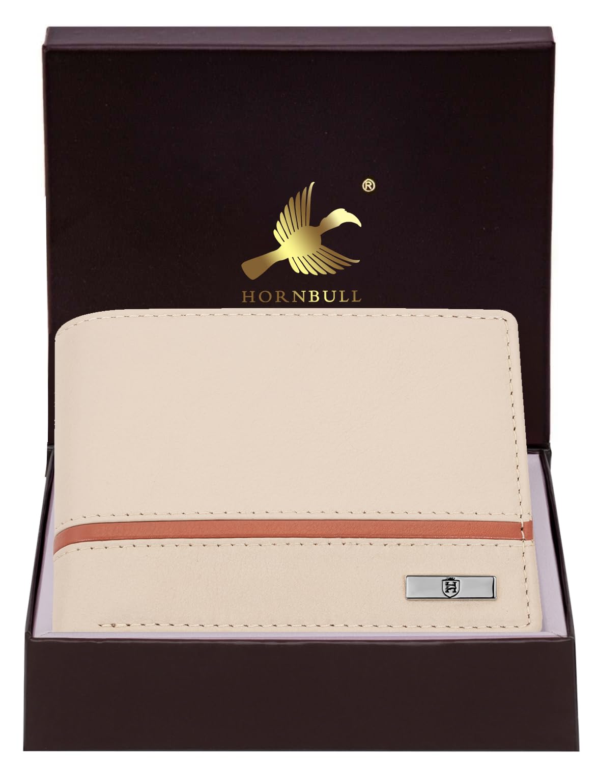 HORNBULL Denial Garlic Leather Wallet for Men | Wallets Men with RFID Blocking | Mens Wallet, Blue