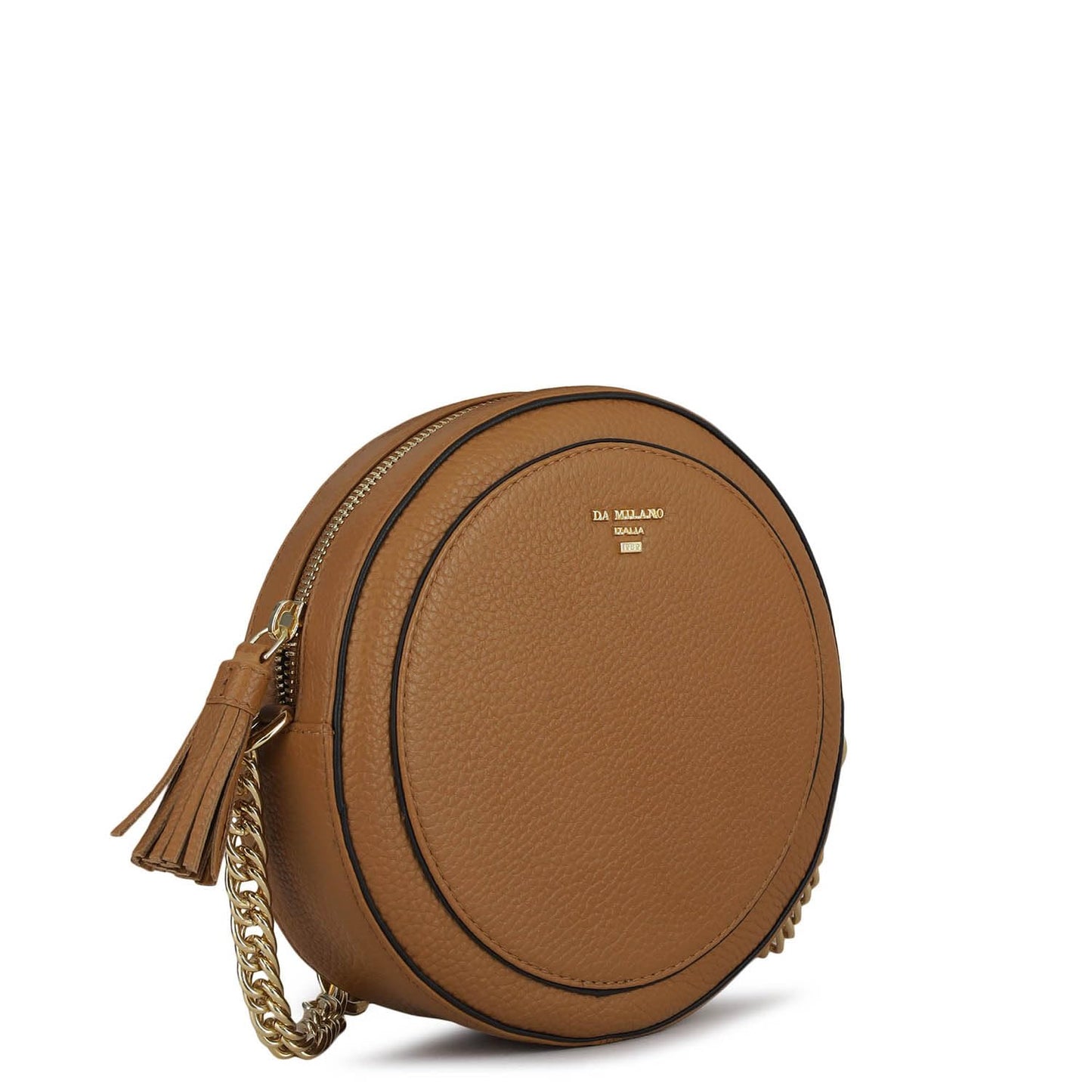 Da Milano Women's Leather Sling Bag - Caramel